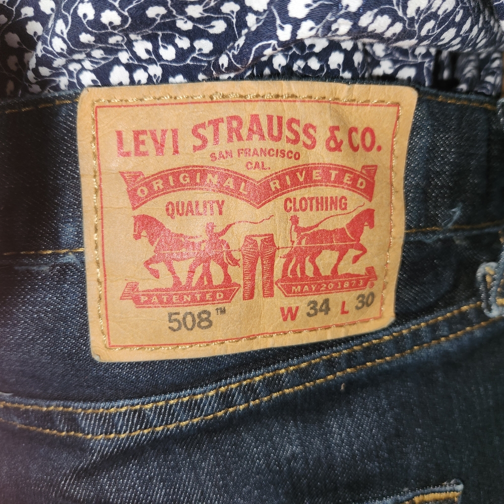Levi 508 - 34X26 (Custom Tailored Length and Tapered) Skin Head/MOD Jeans - Picture 2 of 7